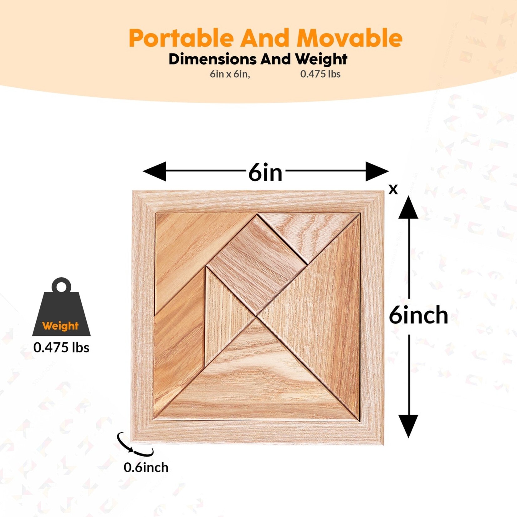 Geek Toys Wooden Puzzle Tangram