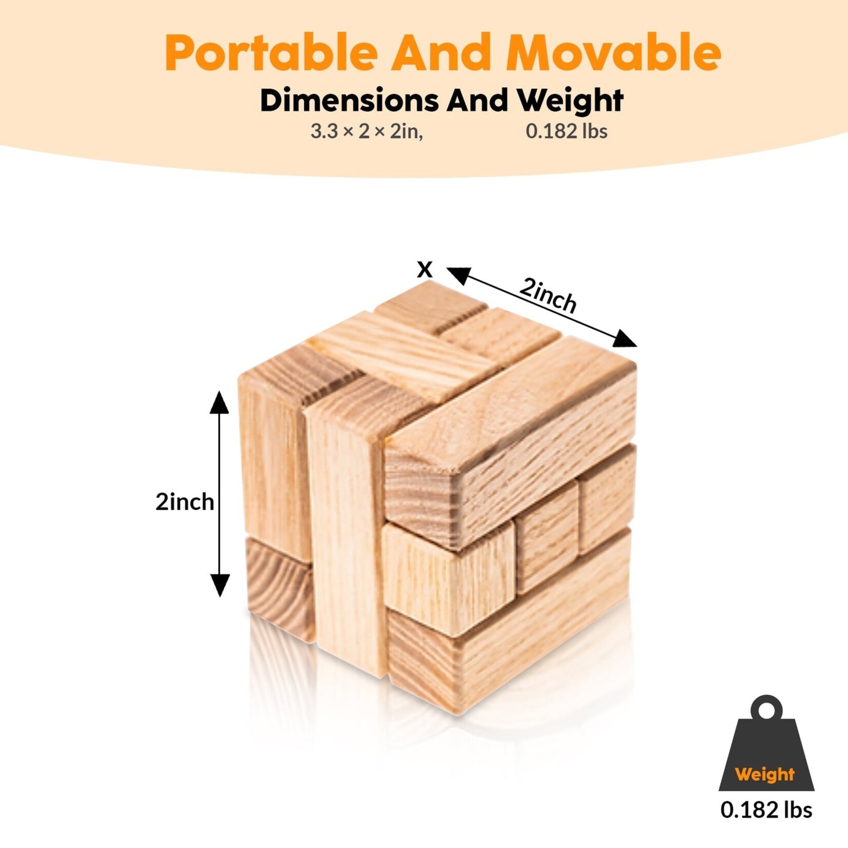 Geek Toys Wooden Cube Puzzle
