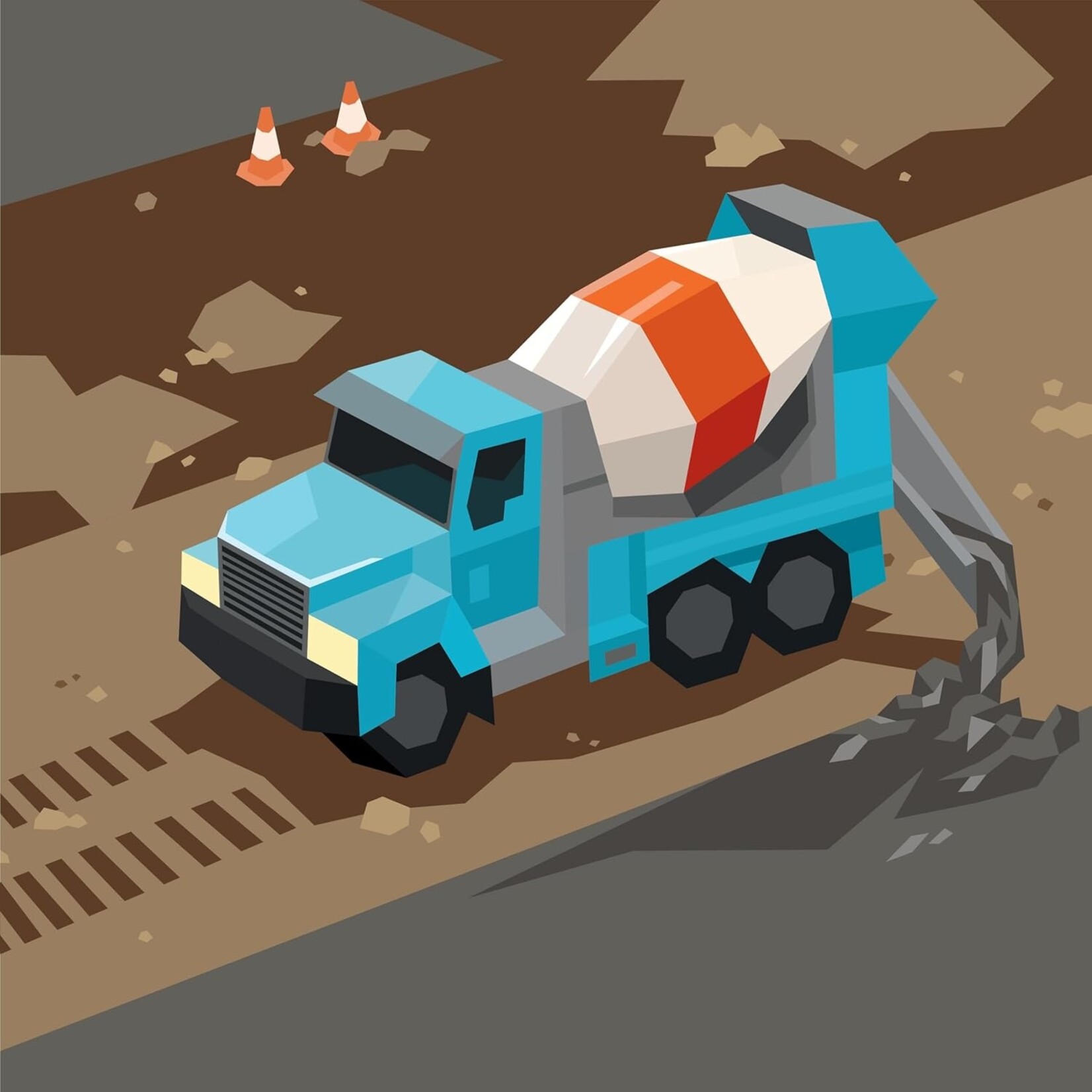 Hachette Trucks Paint by Sticker