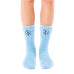 living royal Evil Eye Fuzzy Crew Socks