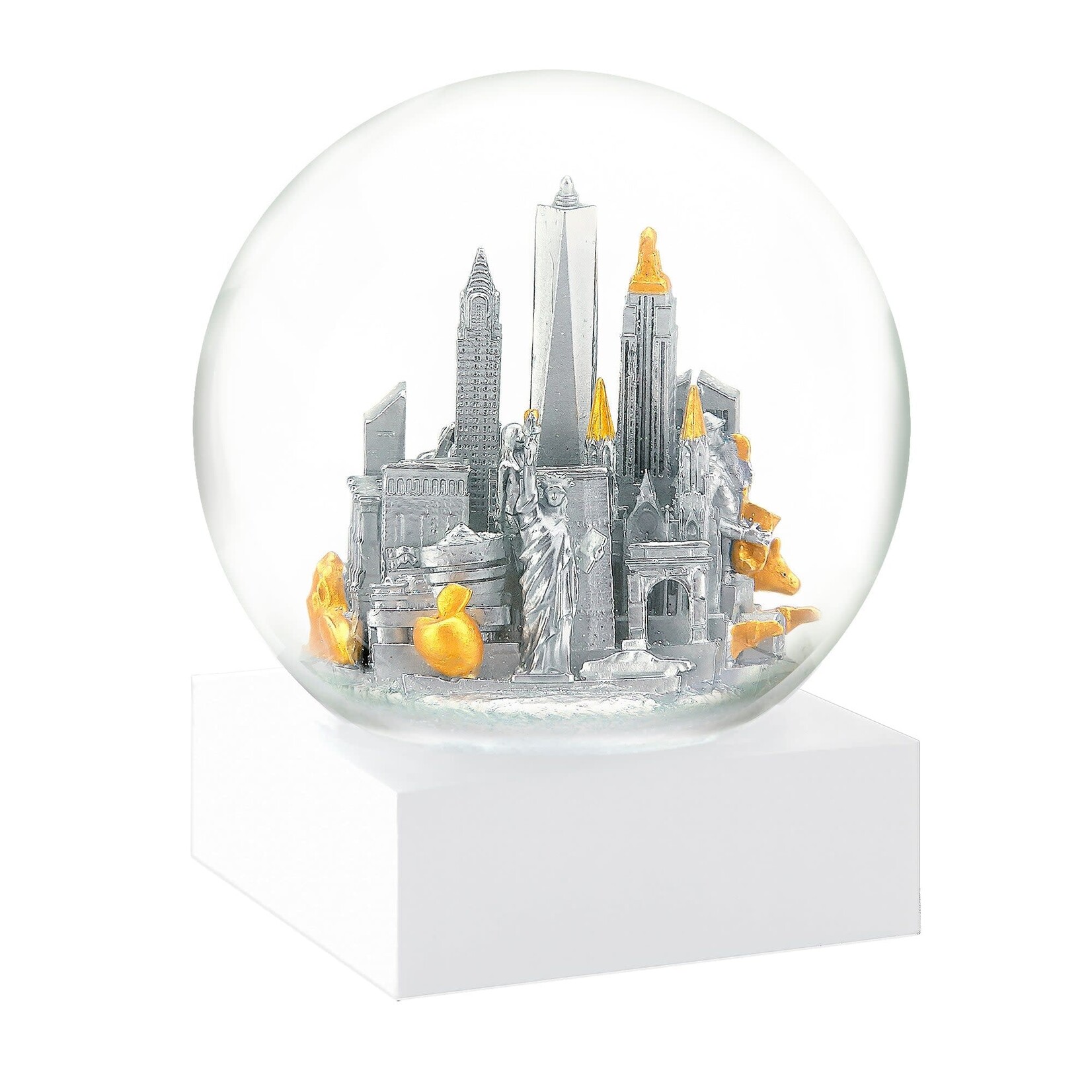 Cool Snow Globes NYC Silver Snow Globe