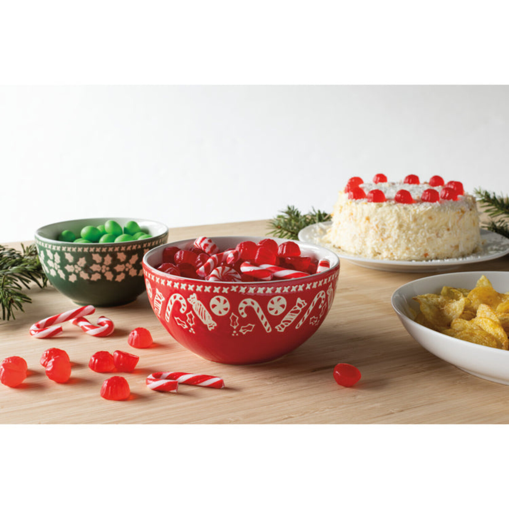 Now Designs Large Holly Jolly Candy Bowl