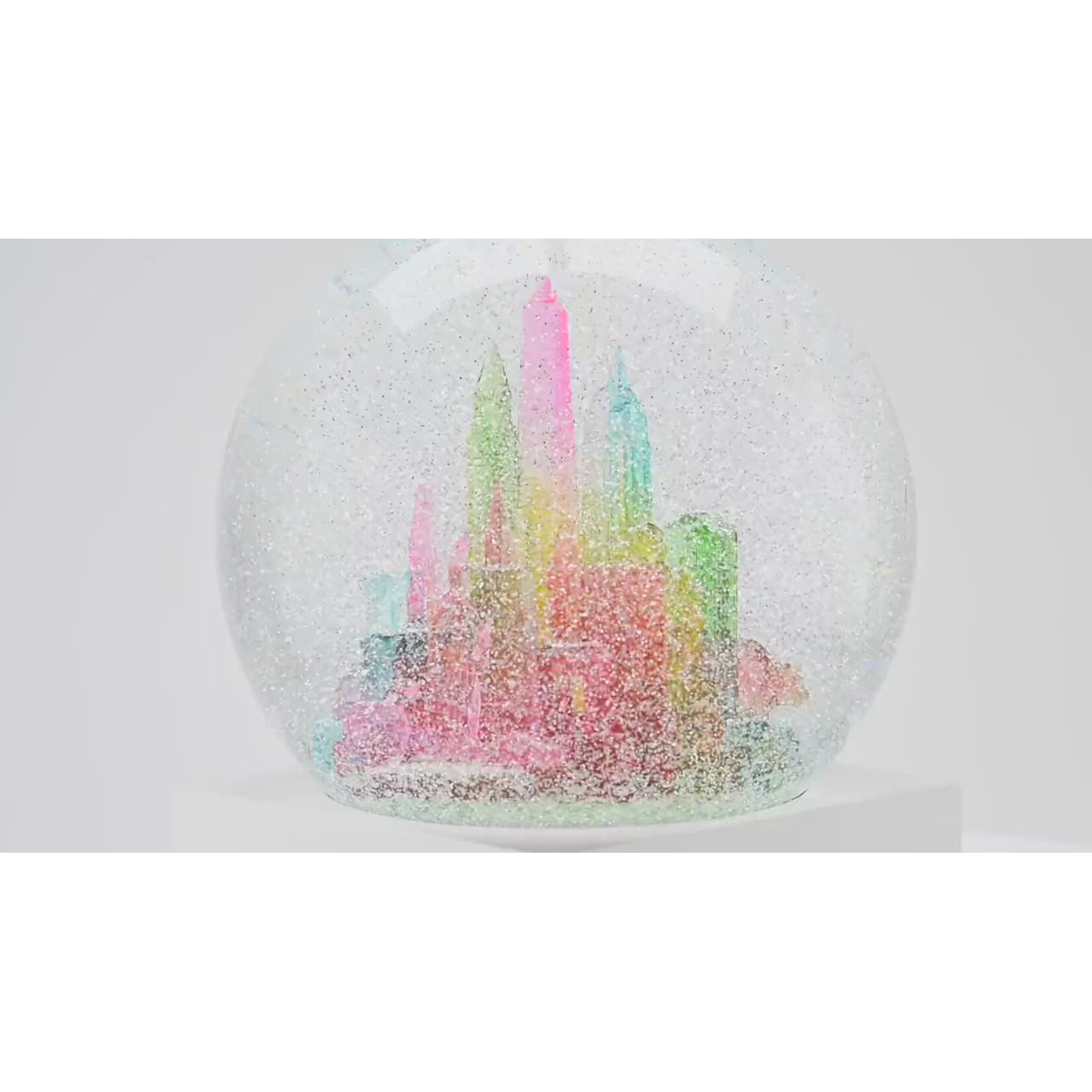 Cool Snow Globes NYC Rainbow Snow Globe