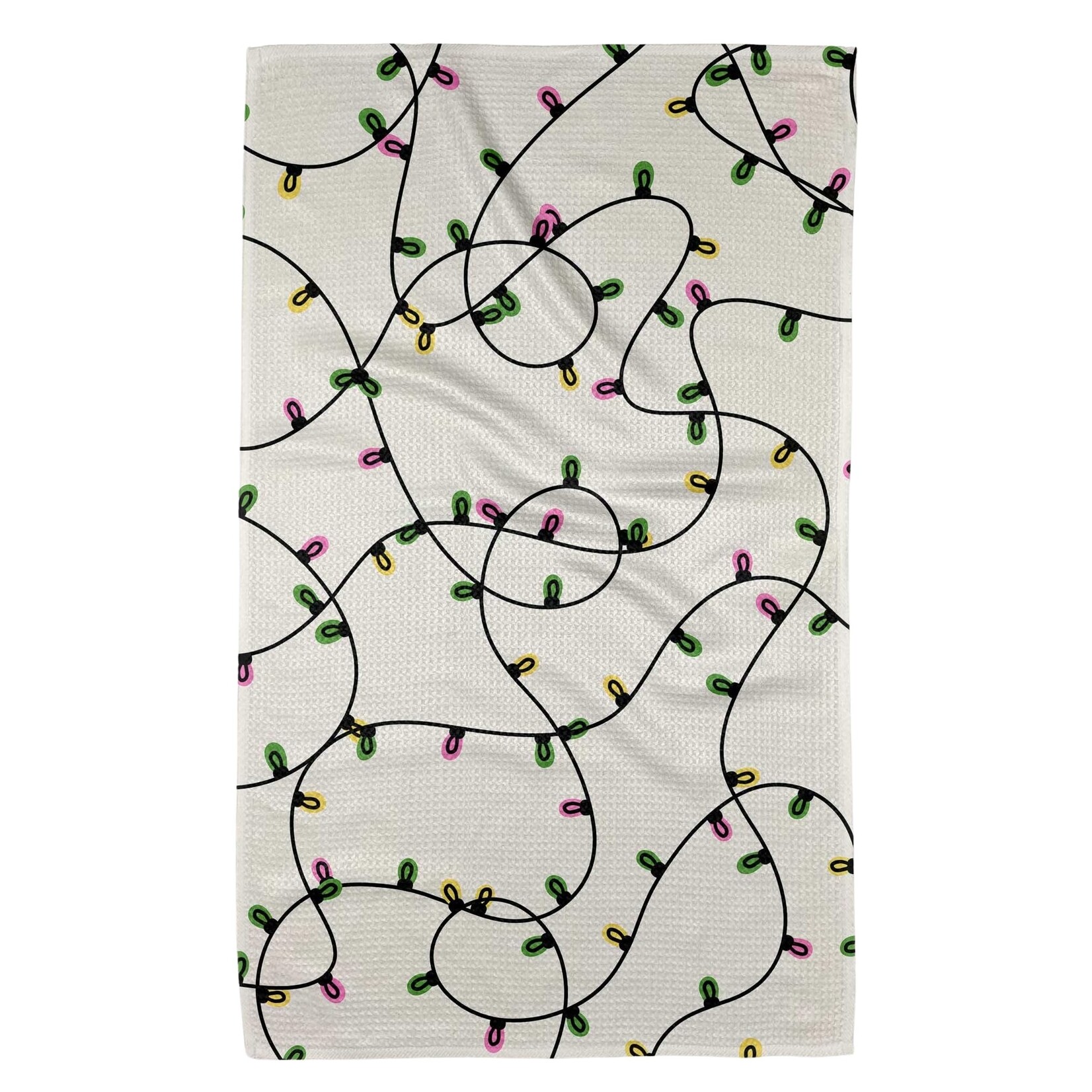 Geometry Festive Lights Geometry Tea Towel