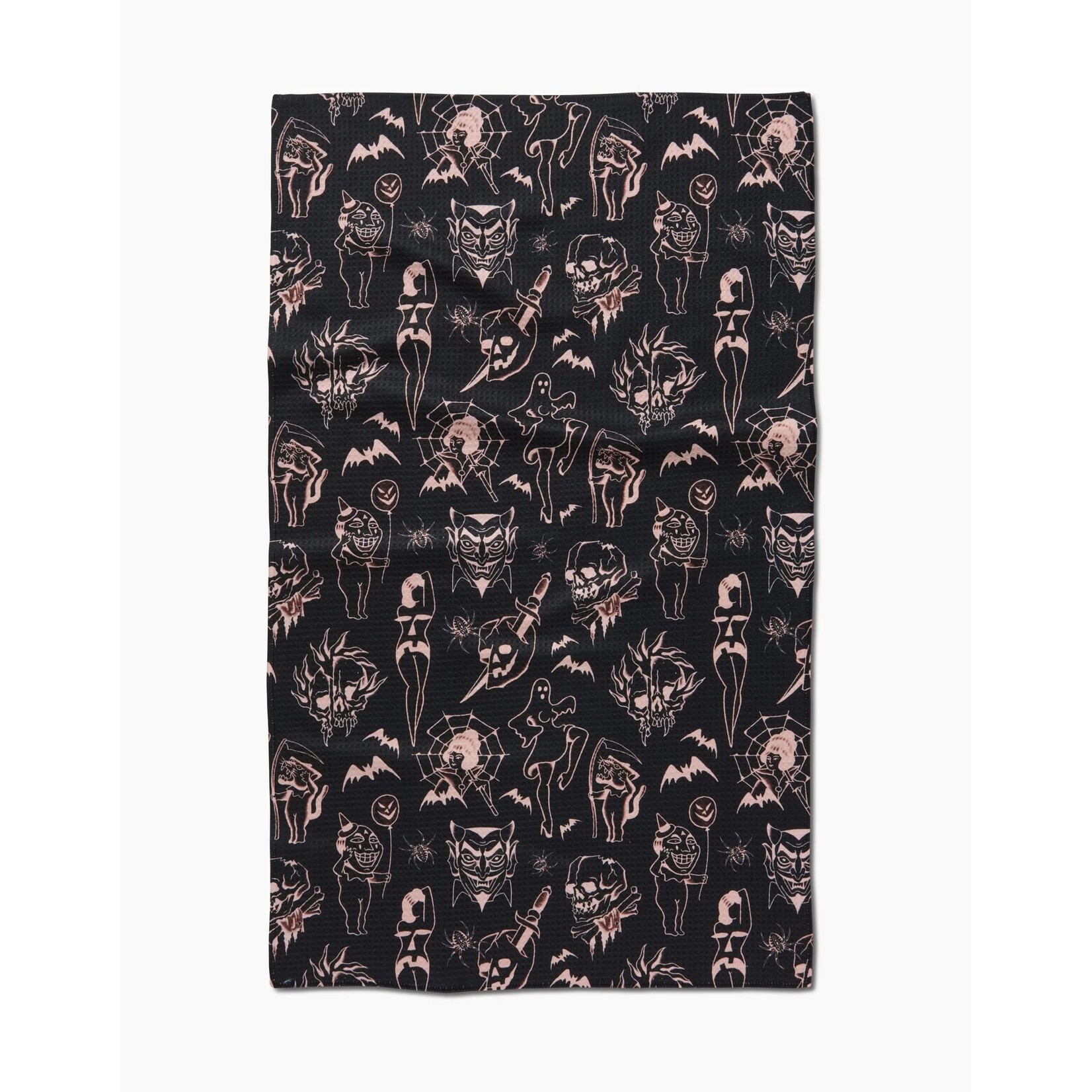 Geometry Halloween Flash Geometry Tea Towel