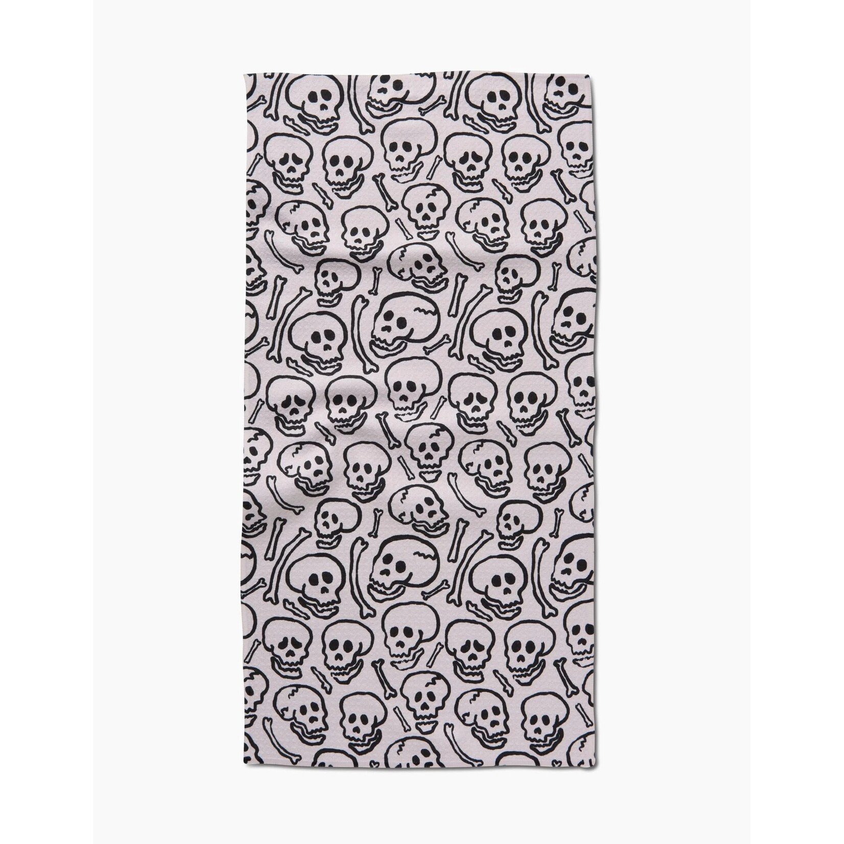 Geometry Painterly Skulls Geometry Bar Towel