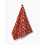 Geometry Spooky Bats Geometry Tea Towel