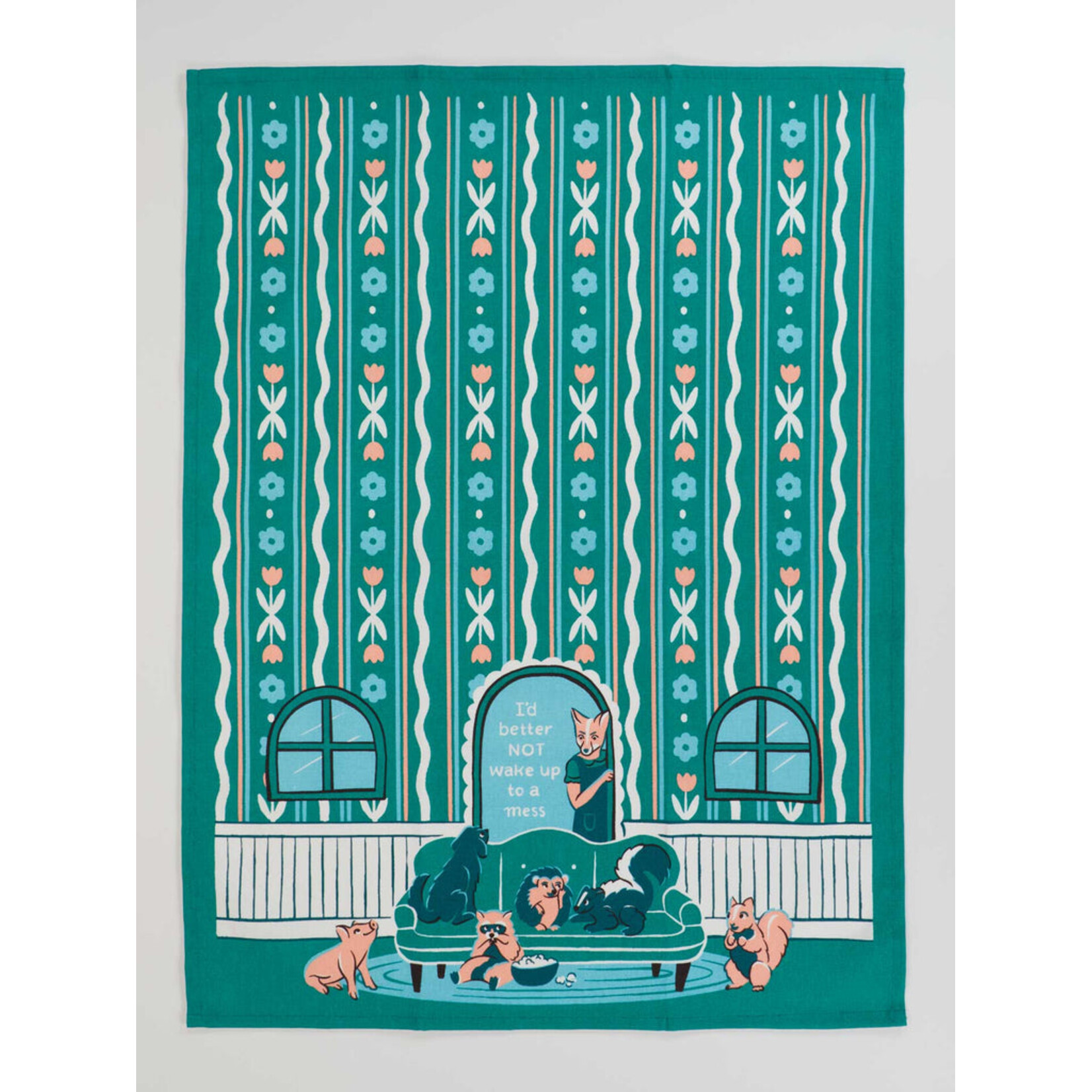 Blue Q Wake up to a Mess DIsh Towel