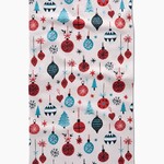 Geometry Embroidered Ornaments Tea Towel