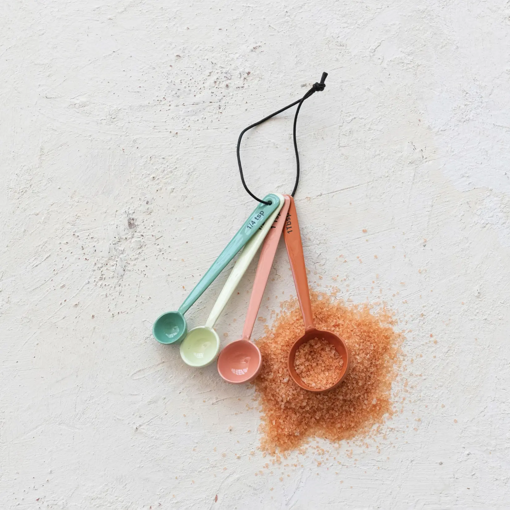 Creative Coop Enameled Stainless Steel Measuring Spoons