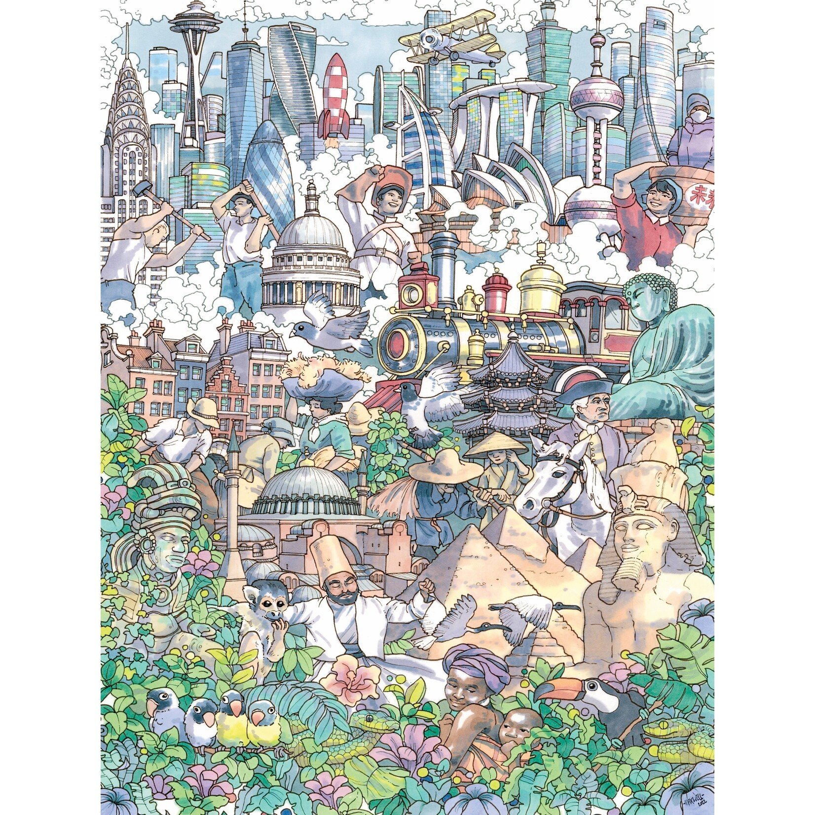 New York Puzzle Company Passage of Time Puzzle