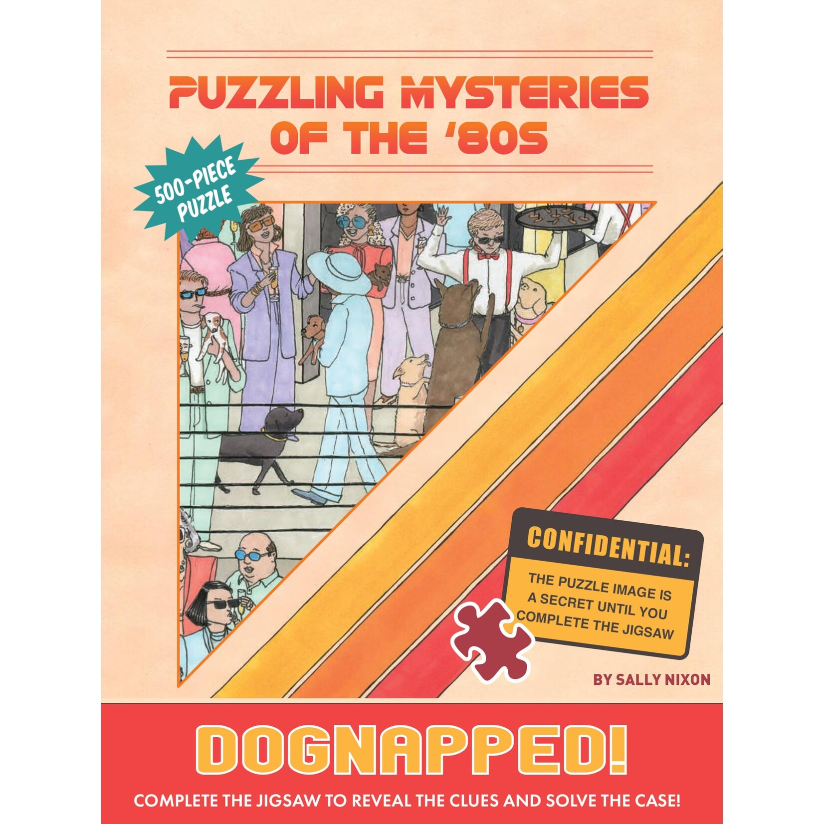 Chronicle Books Puzzling Mysteries of the '80s Dognapped! 500-Piece Puzzle