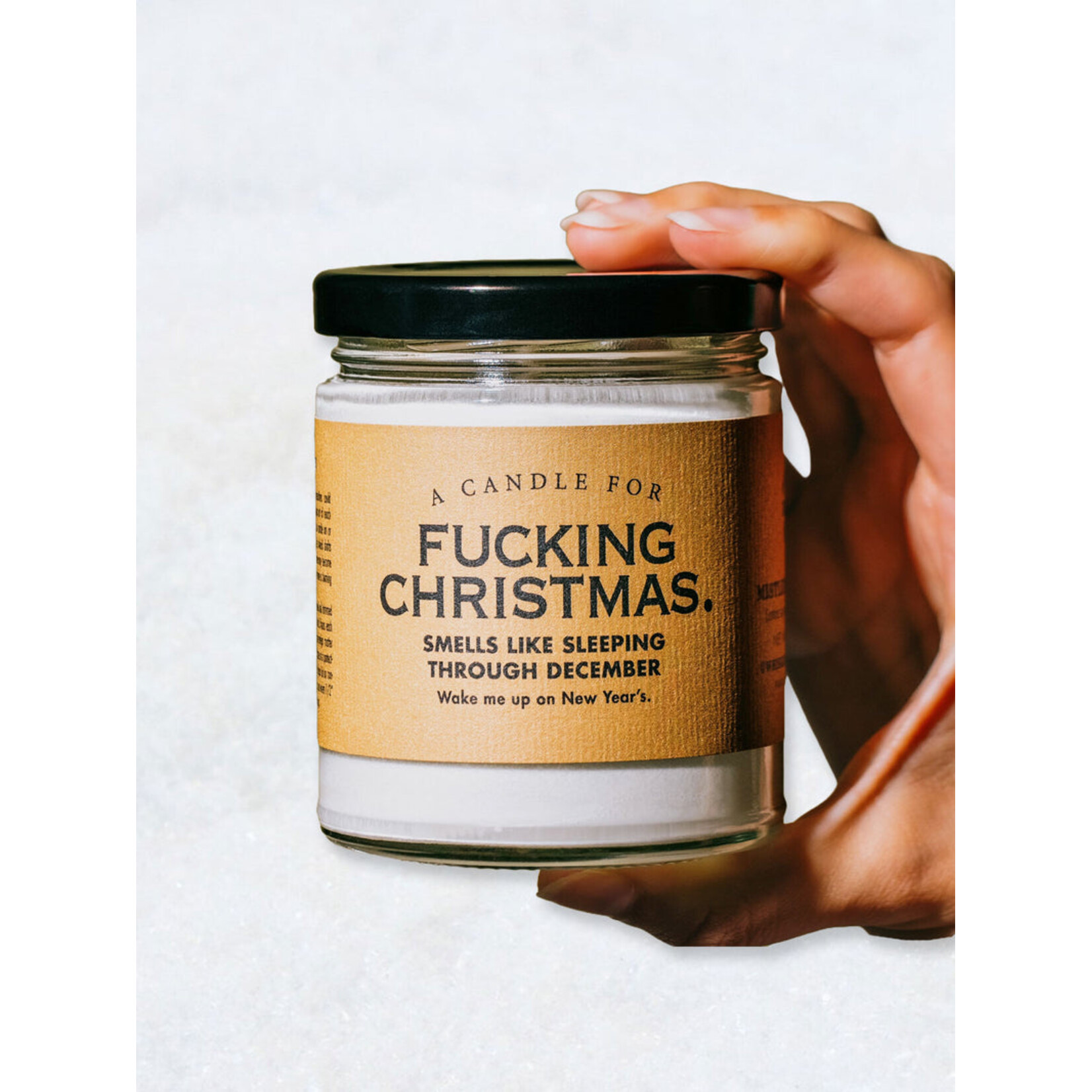 Whiskey River F*cking Christmas Candle