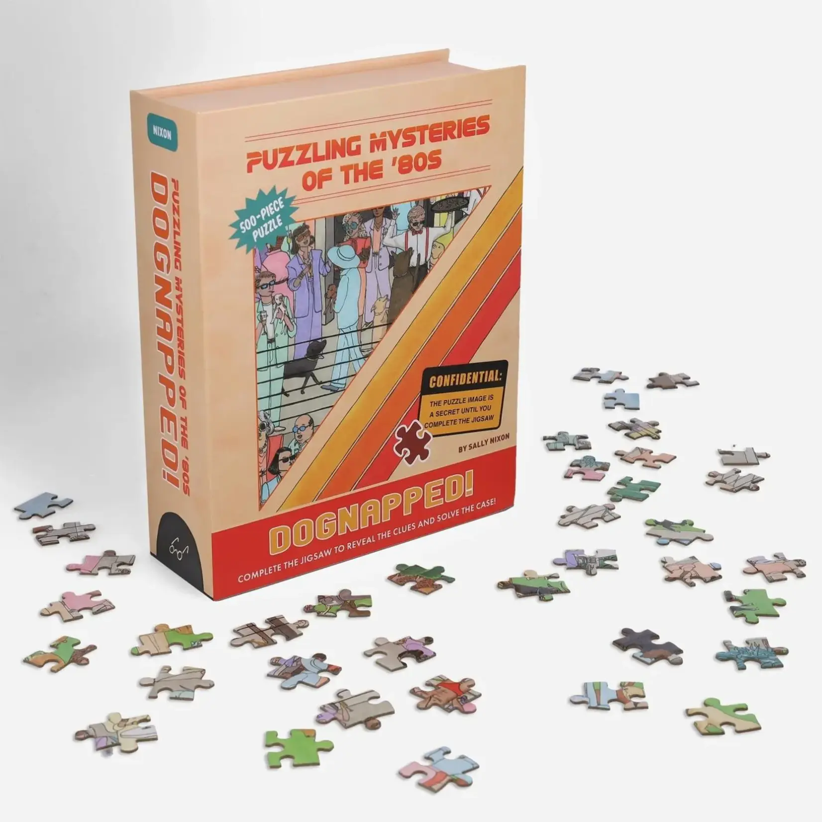 Chronicle Books Puzzling Mysteries of the '80s Dognapped! 500-Piece Puzzle