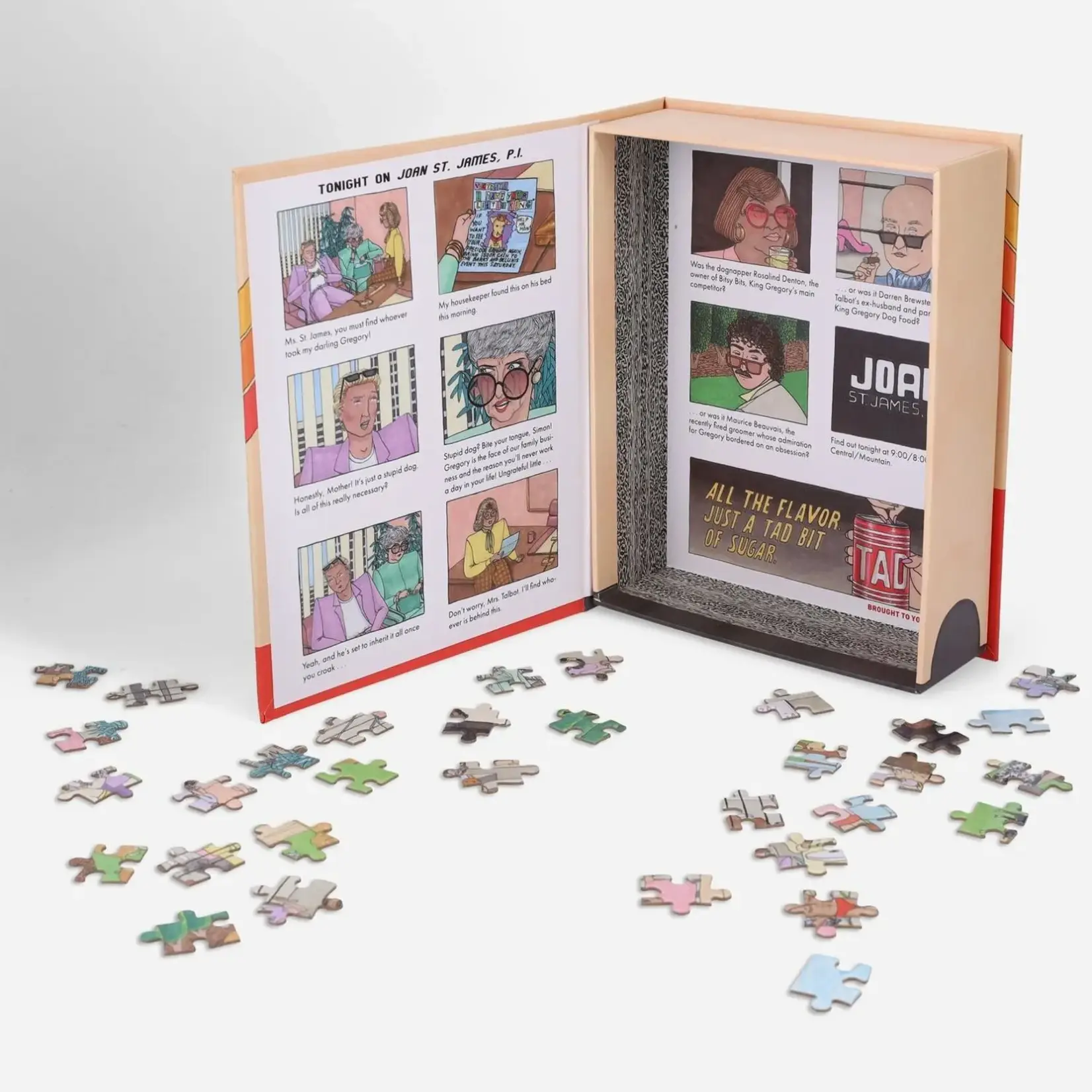 Chronicle Books Puzzling Mysteries of the '80s Dognapped! 500-Piece Puzzle