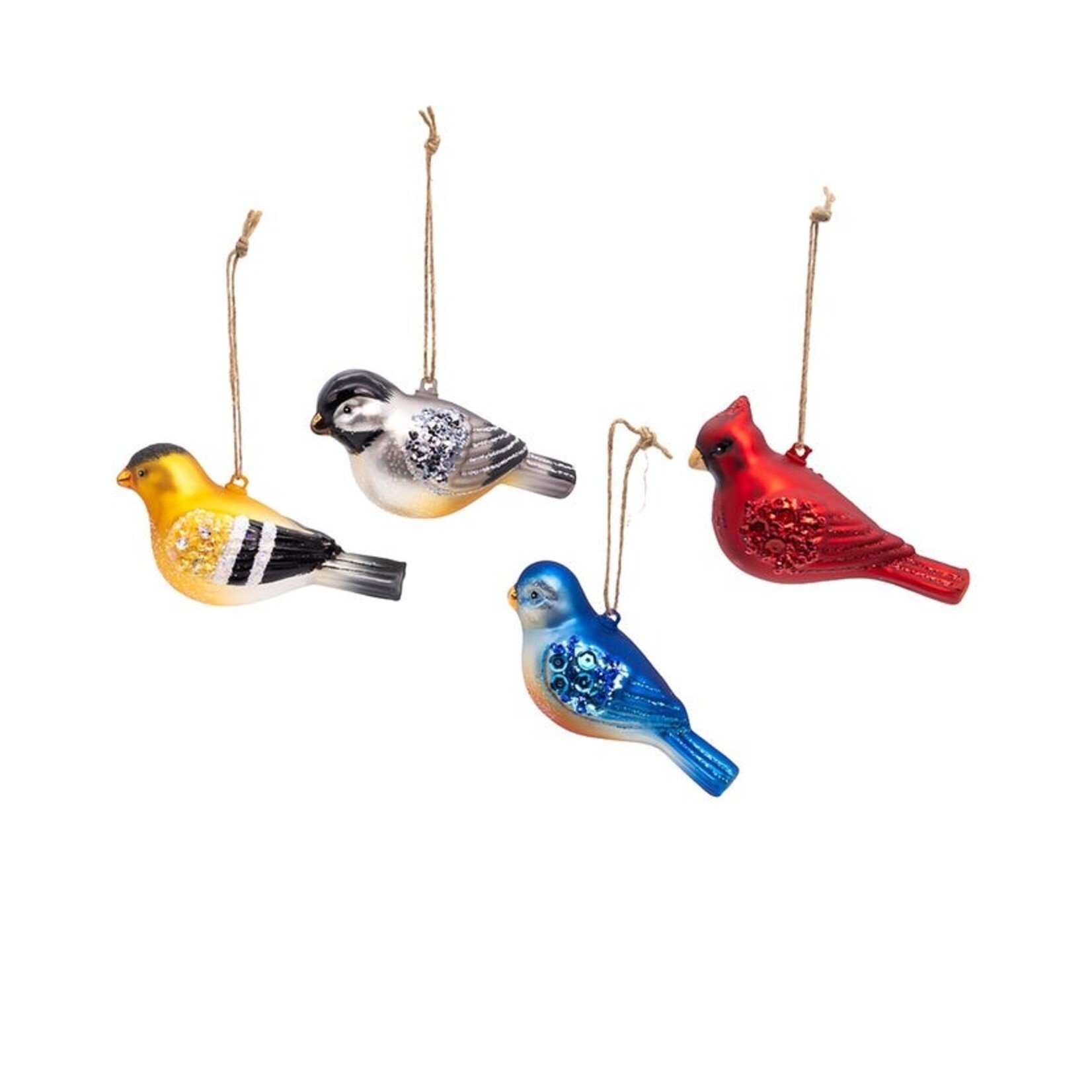 Kurt S Adler Glass Bird Adler Ornament Set