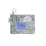 Brooklyn Coin Purse in Dark Teal/Periwinkle