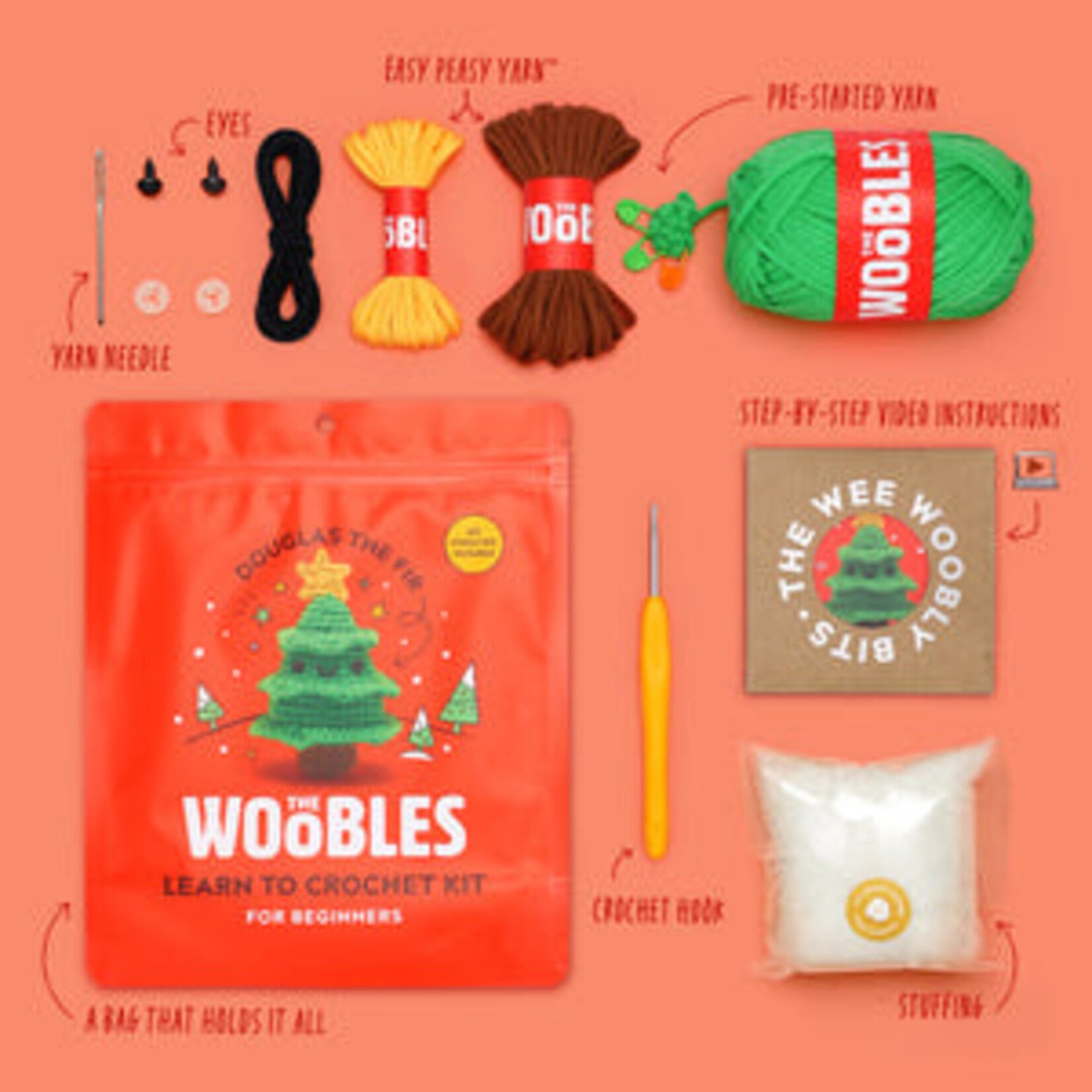 Woobles Douglas the Fir Beginner Crochet Kit