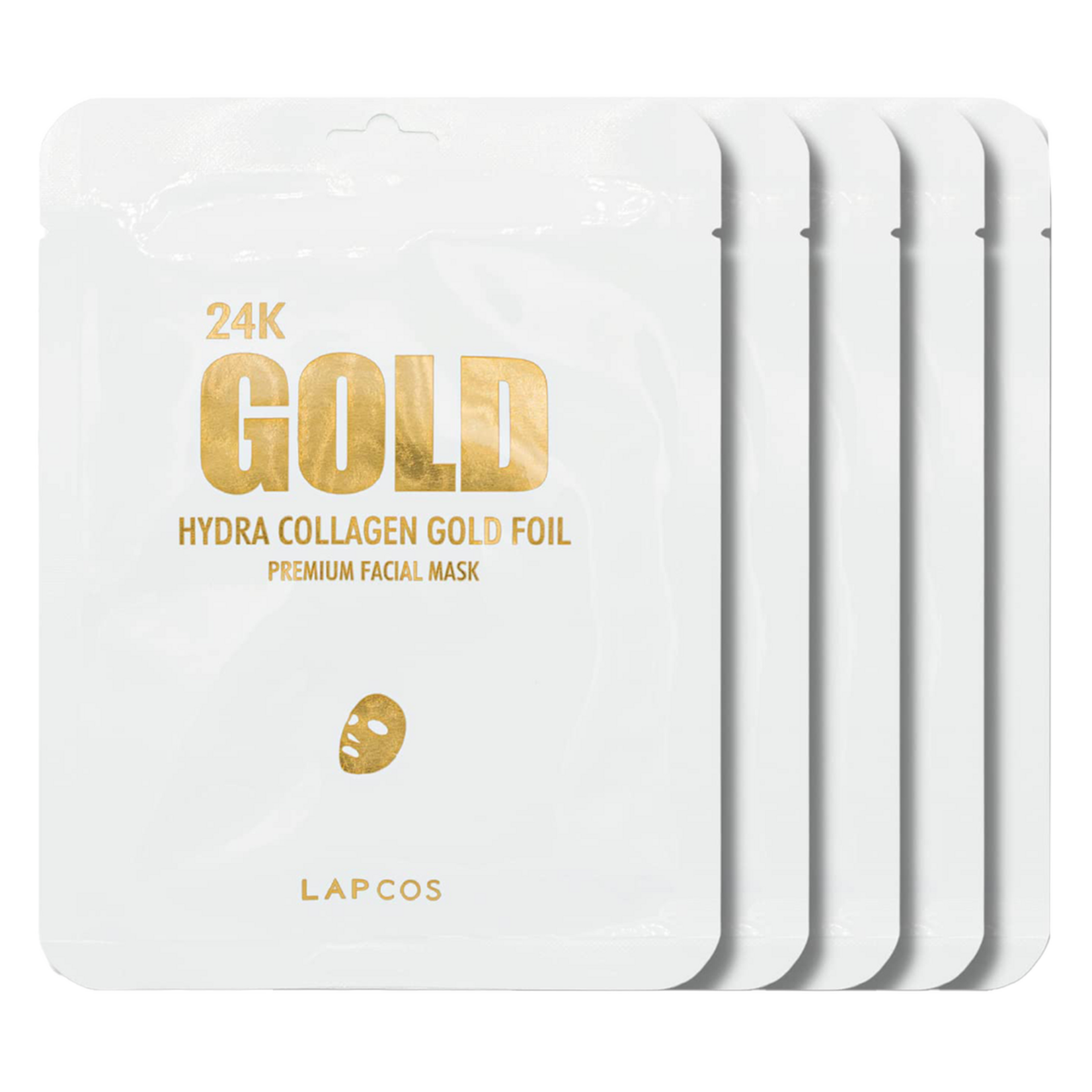 LAPCOS 24k Gold Foil Premium Face Masks