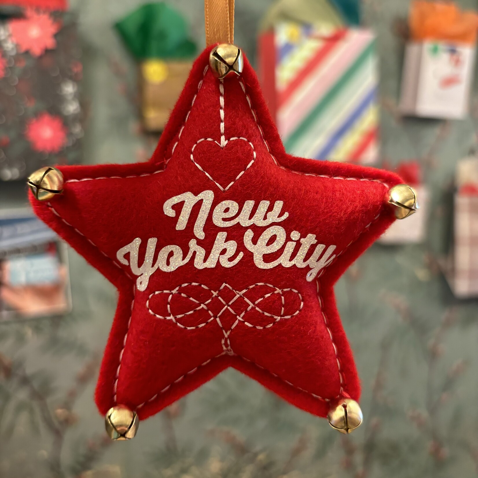 New York City Felt Star Ornament