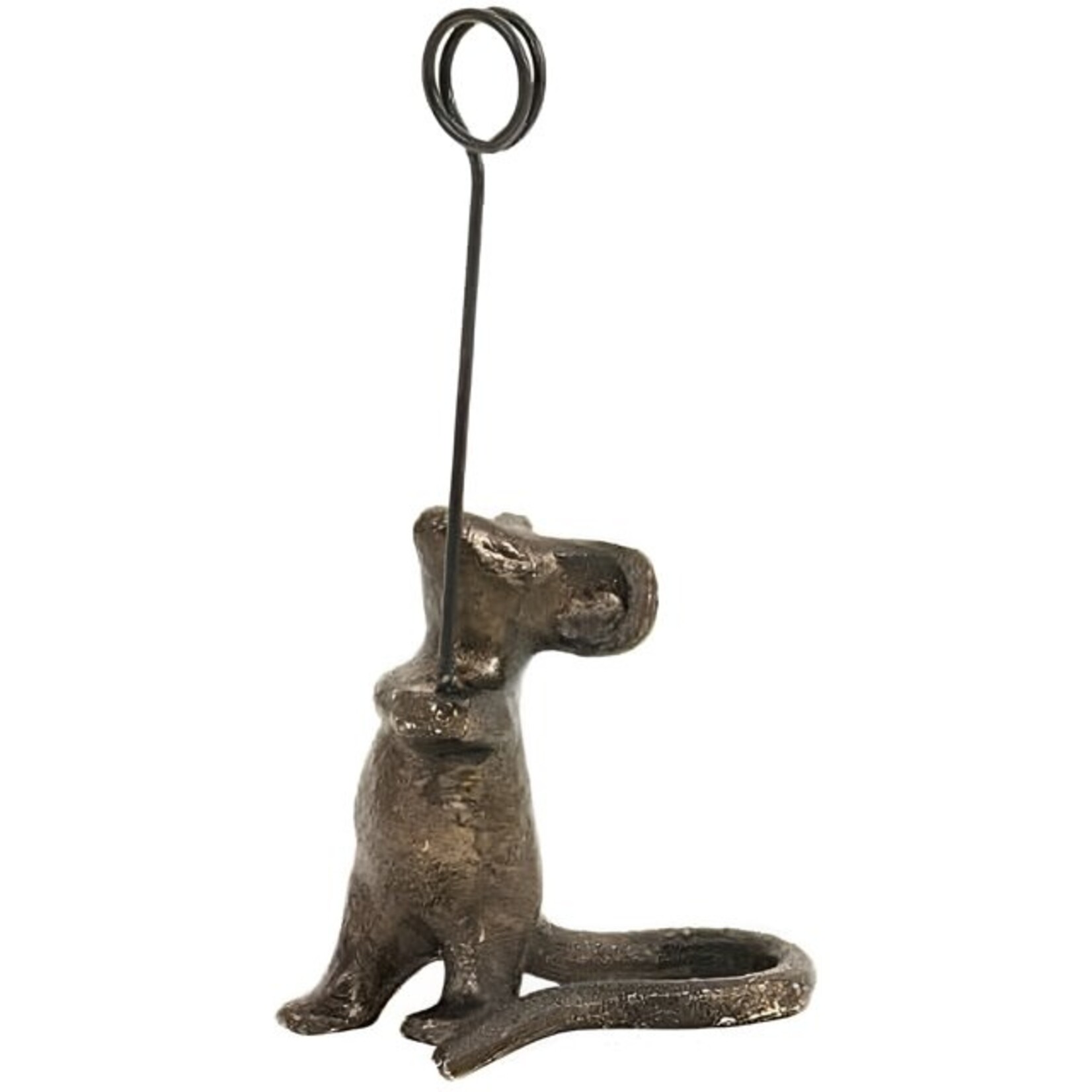 Creative Coop Cast Irom Mouse Card Holder