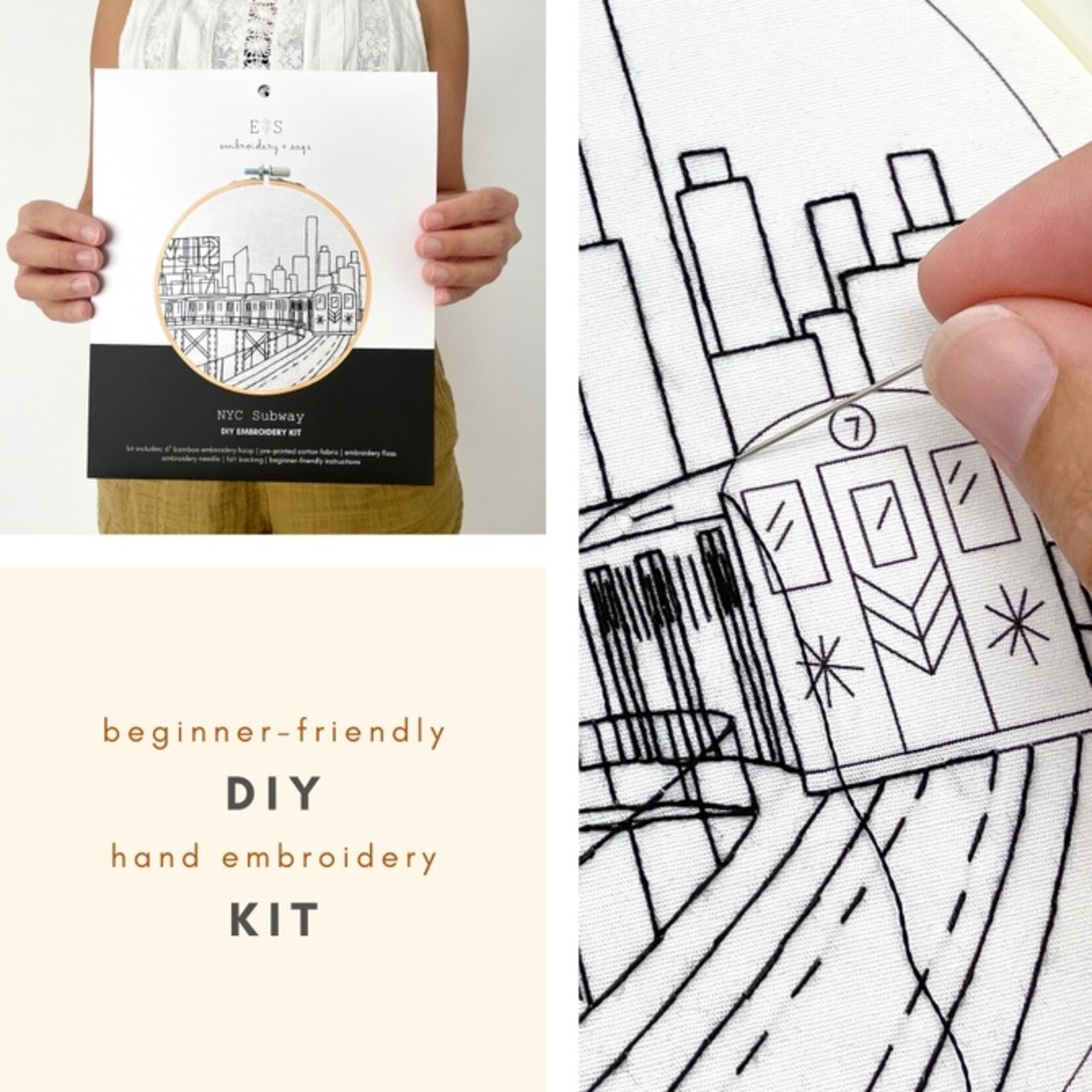 NYC Subway Embroidery Kit
