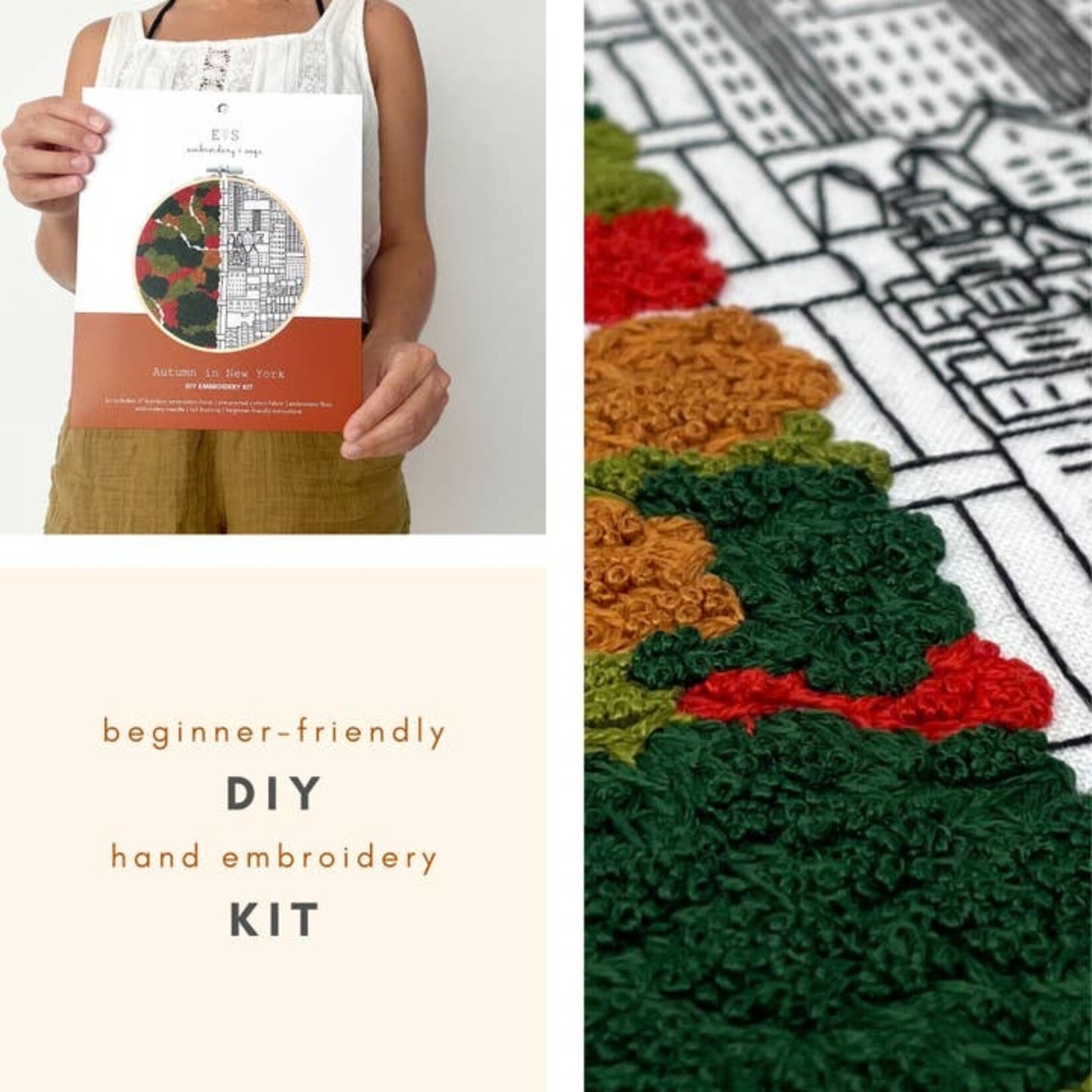 Autumn in NY Embroidery Kit