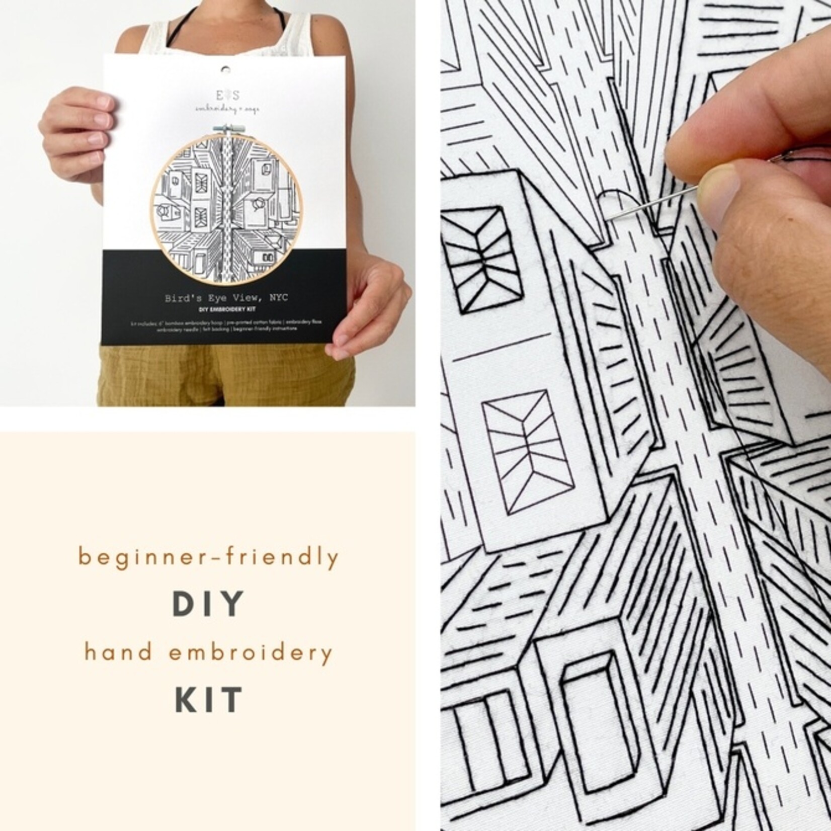 Bird's Eye View Embroidery Kit