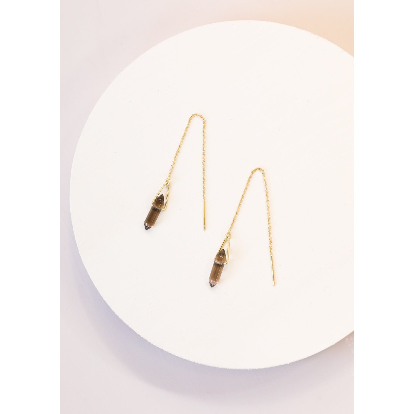 Jaxkelly Smokey Quartz Threader