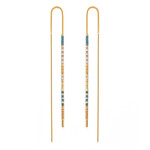 A Mano Sky Miyuki Seed Bead Threader Earrings