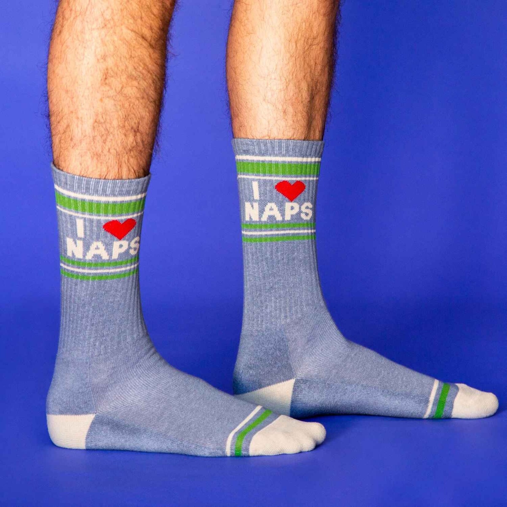 gumball poodle I Love Naps Unisex Gym Crew Socks