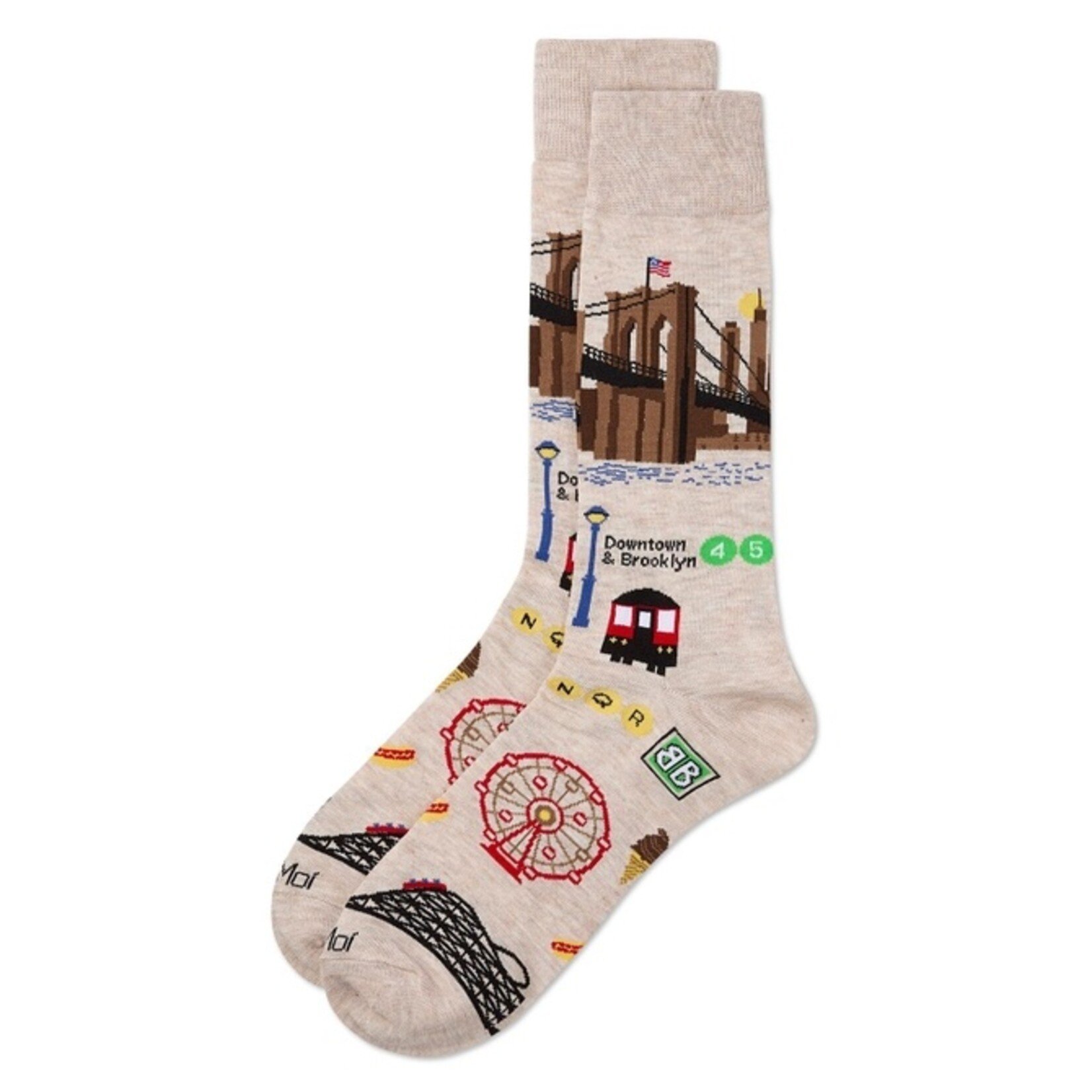 Brooklyn Men's Crew Bamboo Socks