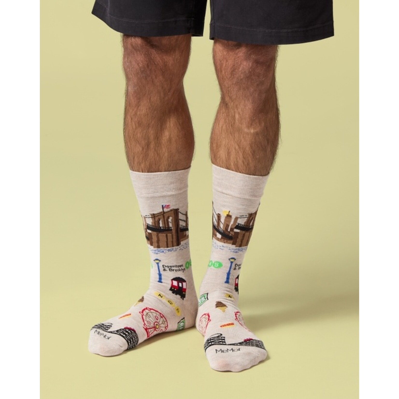 Brooklyn Men's Crew Bamboo Socks