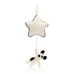Jellycat Black & Cream Puppy Musical Pull