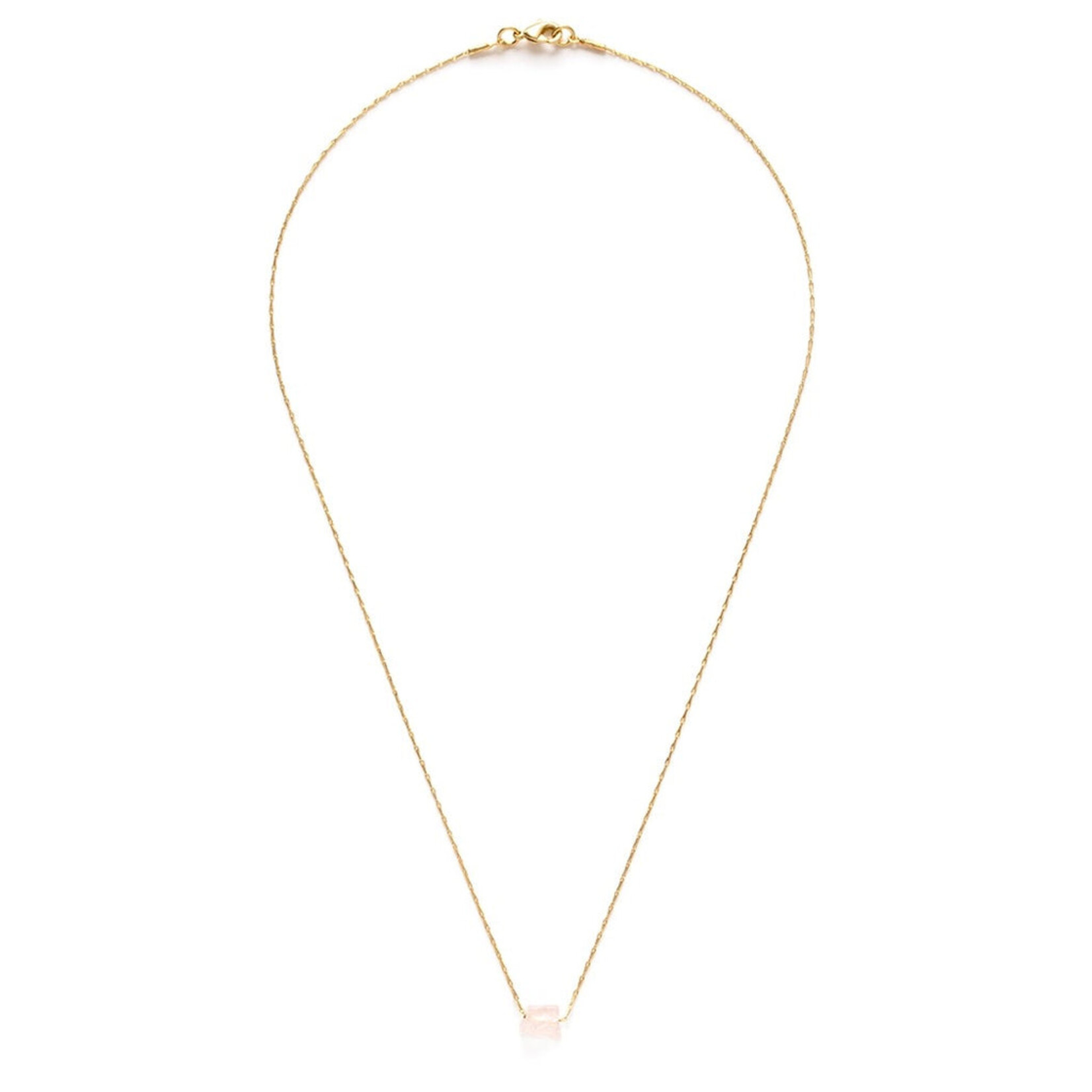 A Mano Roe Quartz Healing Stones Necklace