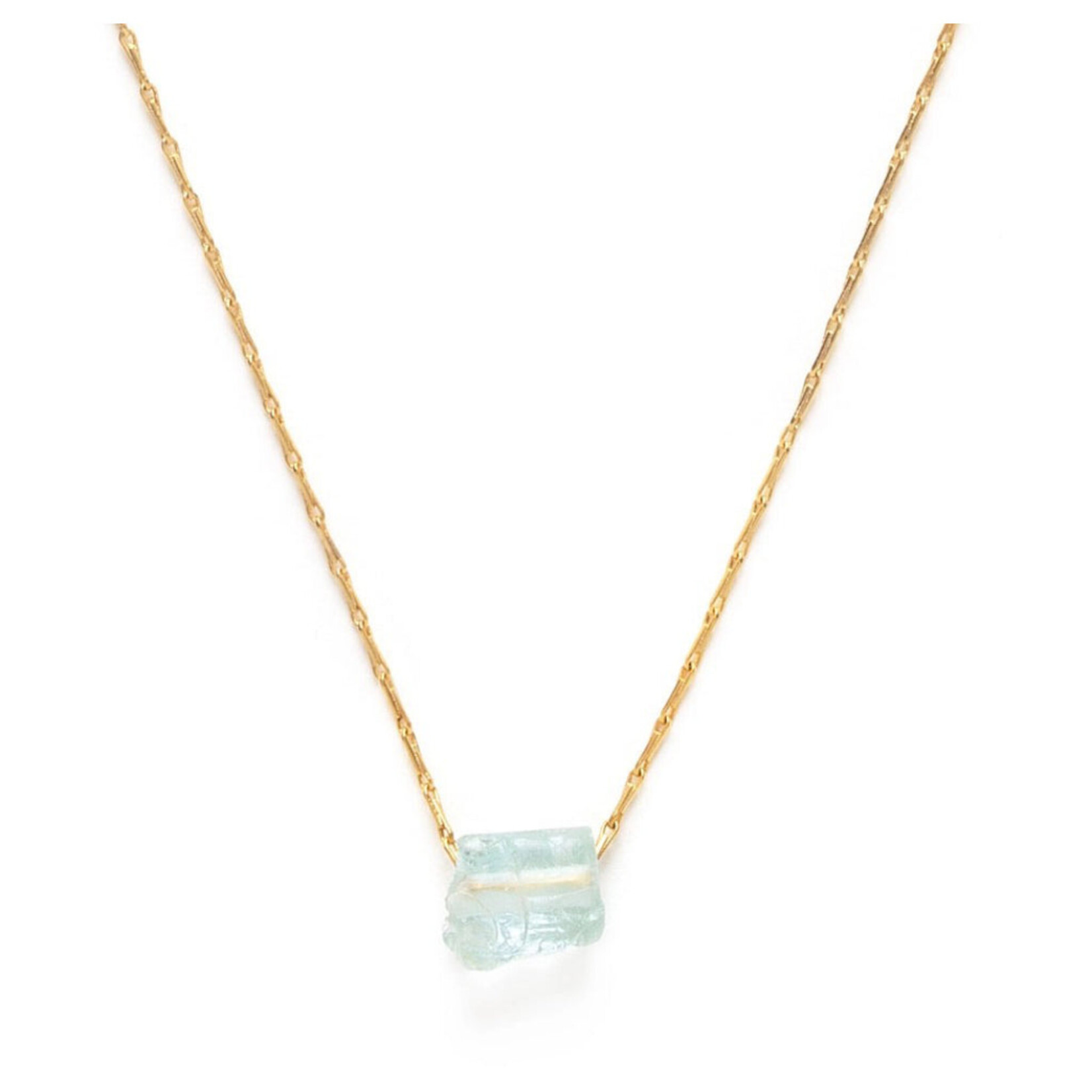 A Mano Aquamarine Healing Stones Necklace