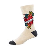 Socksmith Love Myself Ivory Heather Socks - L/XL