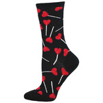 Socksmith I Heart Lollipops Black Ladies' Socks