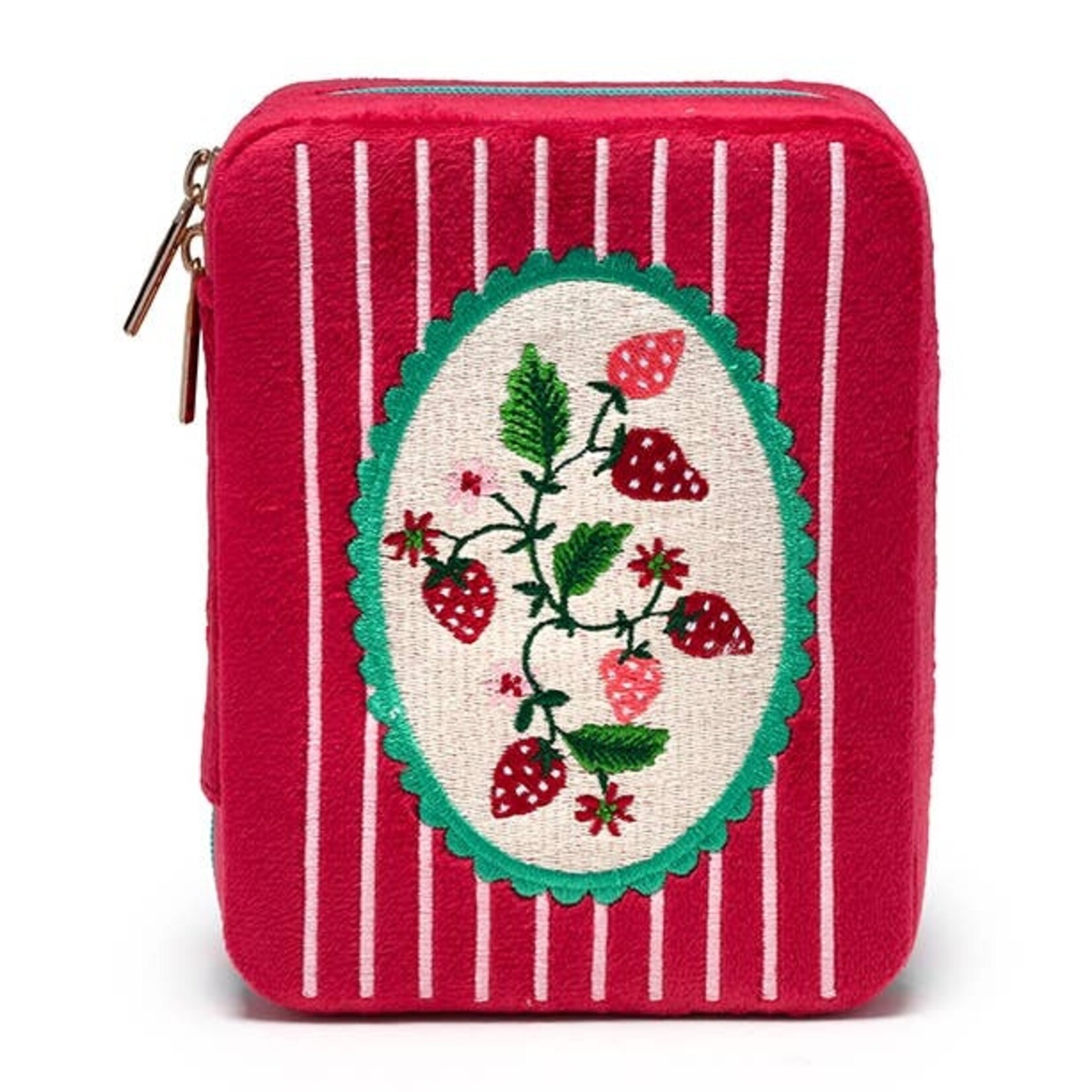 living royal Strawberry Jewelry Zip Case