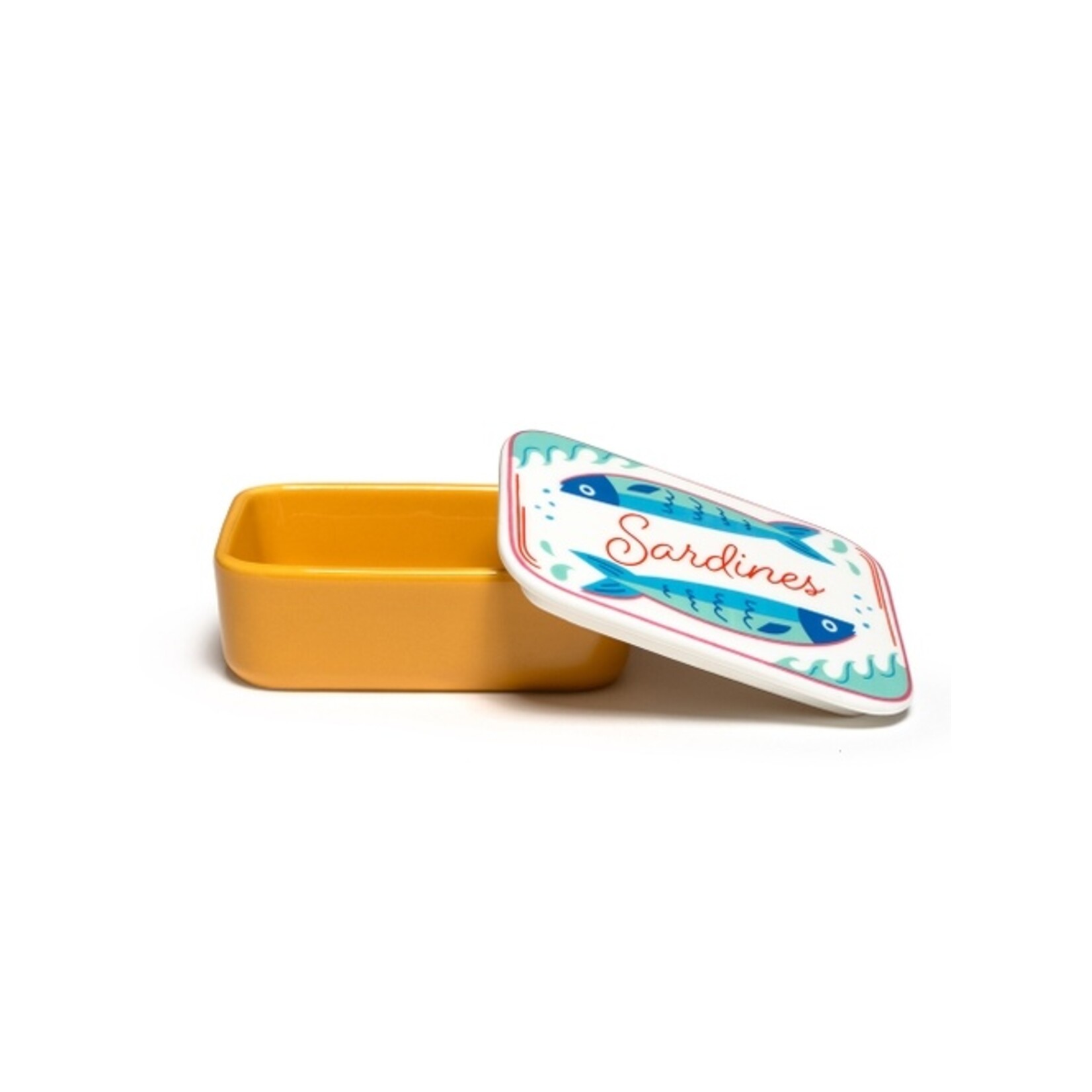 living royal Sardines Ceramic Stash Box