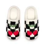 living royal Checker Cherries Slippers S/M