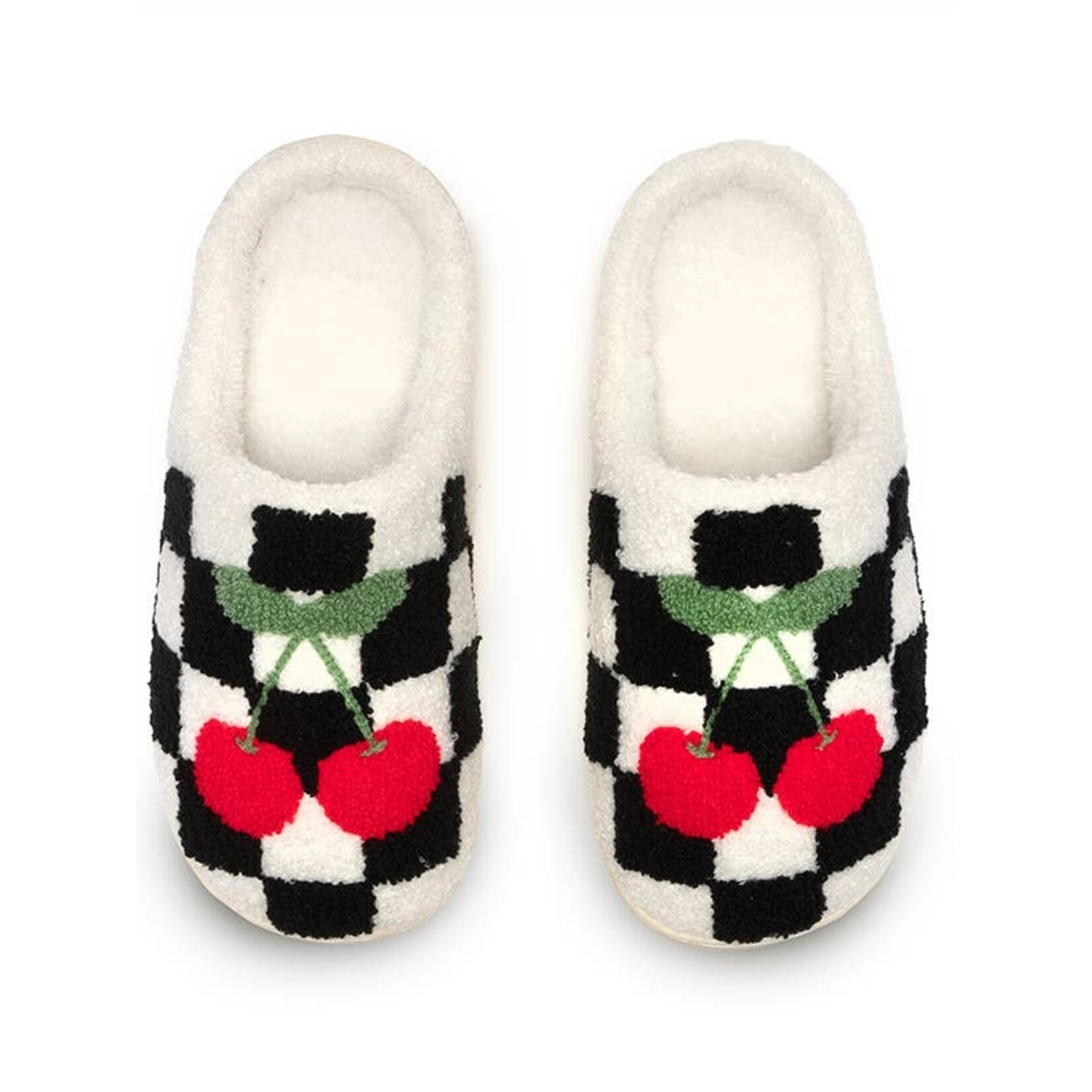 living royal Checker Cherries Slippers S/M