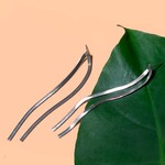 Peter and June Boogie Nights Earring in Silver Rhodium