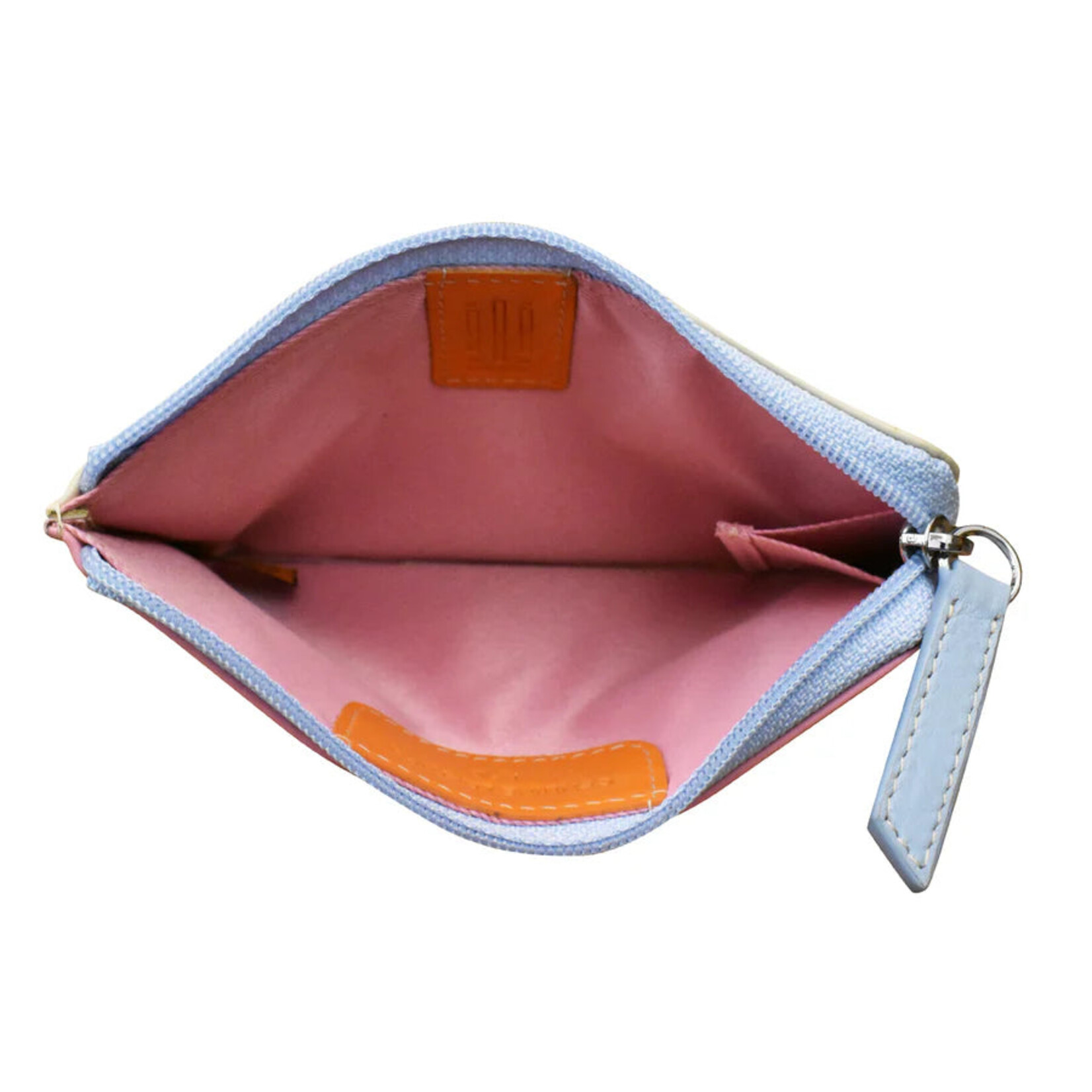 ili Leather CC/ID Holder in Pink Rainbow