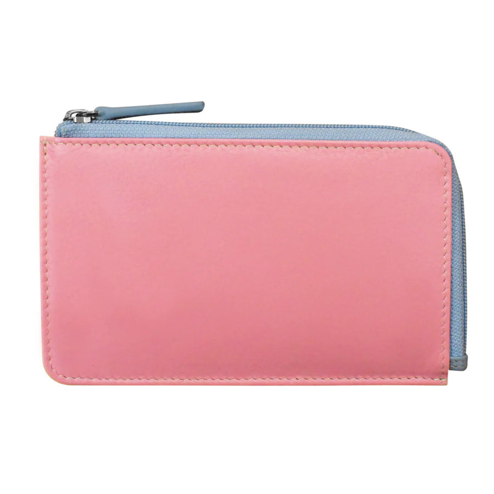 ili Leather CC/ID Holder in Pink Rainbow