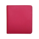 ili Bi Fold Mini Wallet in Indian Pink/Turq
