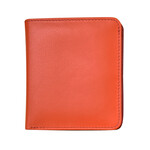 ili Bi Fold Mini Wallet in Orange/Red
