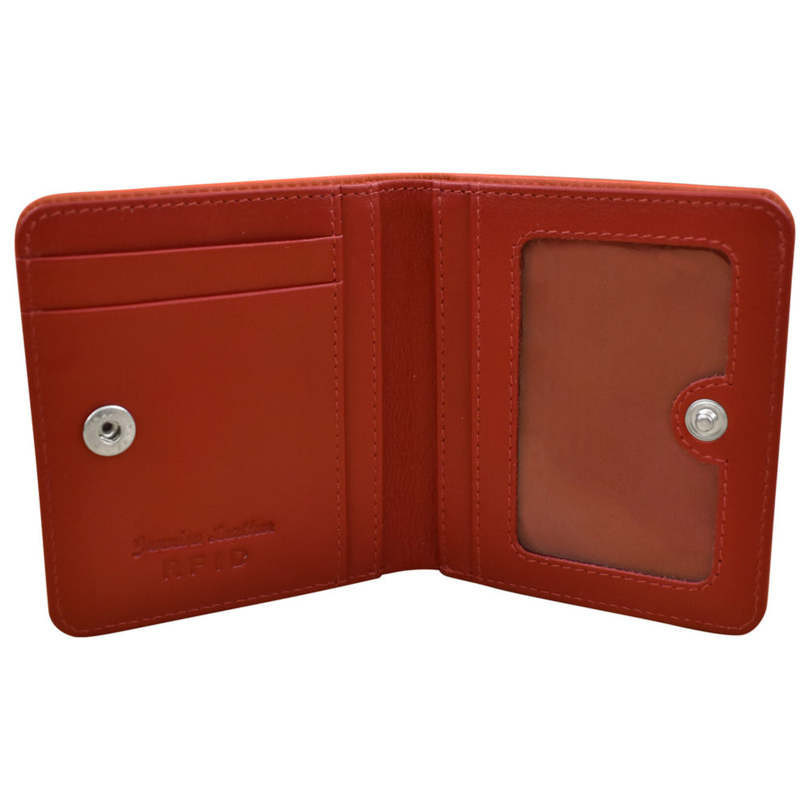 ili Bi Fold Mini Wallet in Orange/Red
