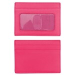 ili Leather CC/ID Holder in Indian Pink