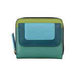 Intercontinental Leather Industries Small Pocket Wallet in Serenity Multi